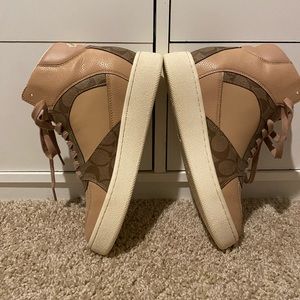 Coach sneakers. Only worn once. Great condition
